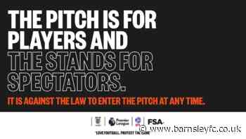 PLEASE STAY OFF THE PITCH THIS EVENING