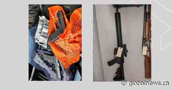 Guns intercepted by Canadian border agents in southern Alberta; 3 charged