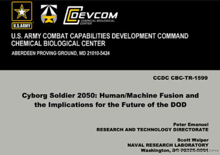 TransHuman/Machine Fusion For Cyborg Soldier By 2050
