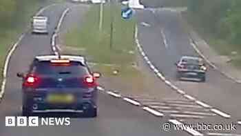 Driver spotted on wrong side of road near Braintree