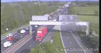 M4 crash involving three-cars closes lanes in Bristol