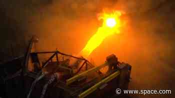 Watch SpaceX blast a new Starship launch pad plate with rocket fire (video)