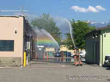 Firefighters contain fire at RCMP BC Highway Patrol building in Chilliwack
