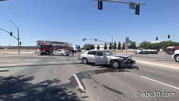 16-year-old arrested after driving and crashing stolen car in Visalia