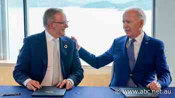 'I truly apologise': Biden and Albanese meet on G7 sidelines after Sydney summit cancelled