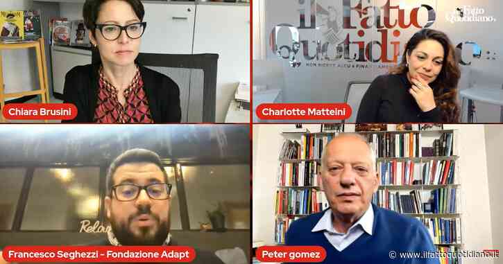 Lavoro povero, contratti, salario minimo: rivedi il confronto con Peter Gomez, Chiara Brusini, Francesco Seghezzi e Charlotte Matteini