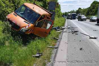 Auffahrunfall auf der A33 bei Borchen endet glimpflich