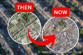 Compare how Romford High Street changed over 20 years