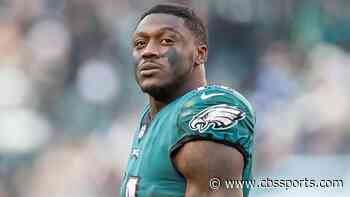 A.J. Brown almost hit by vehicle on bike during Eagles Autism Challenge, jokes it was a Cowboys fan