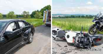Schwerer Motorrad-Unfall im Kreis Forchheim: Biker fährt "fast ungebremst in Auto"
