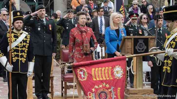 Princess Anne offers praise as Canada’s oldest military regiment marks anniversary
