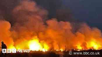 Firework suspected to have started blaze at nature reserve