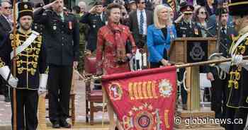 Princess Anne offers praise as Canada’s oldest military regiment marks anniversary