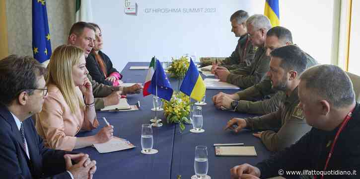 Meloni: “Addestramento di piloti ucraini? Noi non abbiamo F16, è una decisione che valutiamo con gli alleati”