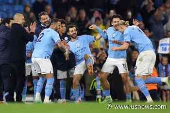 Soccer-Manchester City Win Premier League Title as Arsenal Lose