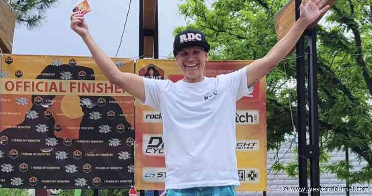 Man Who Won Women's Cycling Race Takes the Winner's Podium - Now Look at What's Around Him