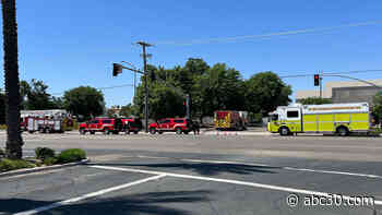 Fire crews fighting commercial fire in Southwest Fresno, public asked to avoid area