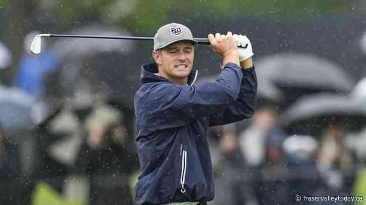 Koepka survives tough day to lead PGA Championship, Canadian Conners one shot back