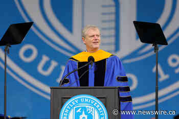 NCAA President Charlie Baker Tells Bentley Graduates 'Life is a Team Sport'