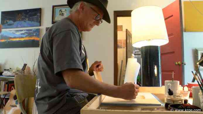 From cup to paper: Santa Fe man creates dog portraits but not with paint