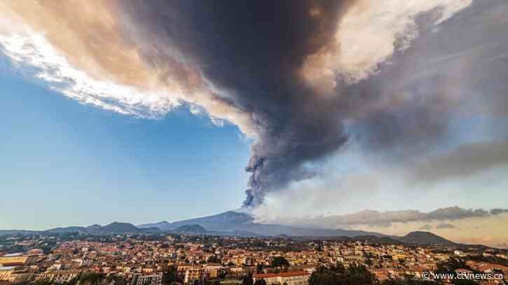 Mount Etna volcano erupts, raining ash on Catania, forcing shutdown of local airport