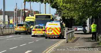 Bus and cyclist in collision in Spring Bank West