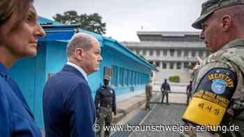 Scholz an koreanischer Grenze – Plötzlich wird er emotional