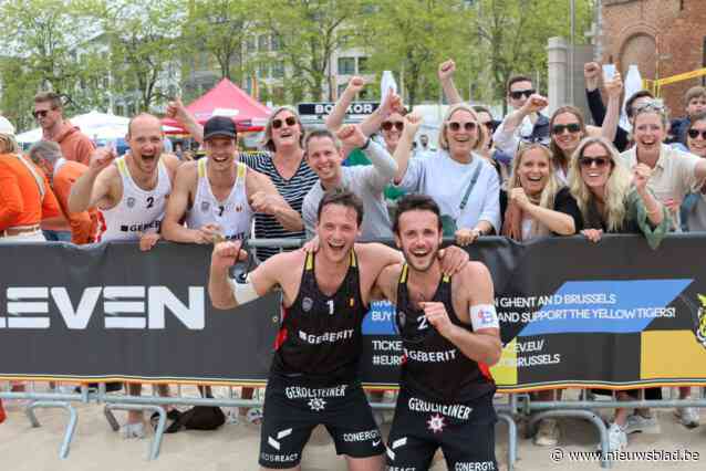 West-Vlaanderen boven tijdens Beachvolley in Kortrijk: broers Louis en Gilles Vandecaveye winnen, net als Els Vandesteene en Britt Ruysschaert
