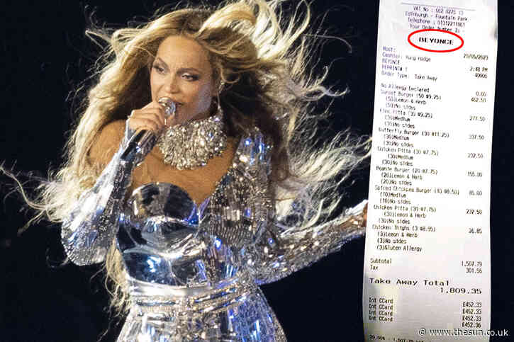 Beyonce spends thousands at popular restaurant chain during UK leg of Renaissance tour