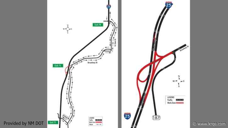 Exit on I-25 to be closed for 2 months