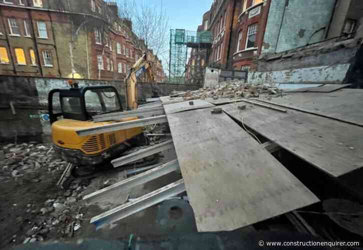 Demolition worker hurt in platform collapse
