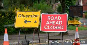 The roadworks and road closures happening in the North East this week