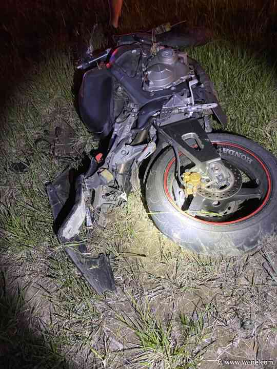 Motorcyclist hurt in deer collision on I-69