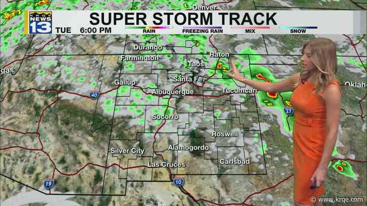 More storms Monday, but a drier and warmer week ahead for New Mexico