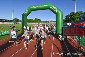 Knapp 2700 Sportlerinnen und Sportler von über 100 Firmen beim 9. AOK Firmenlauf in Ulm am Start