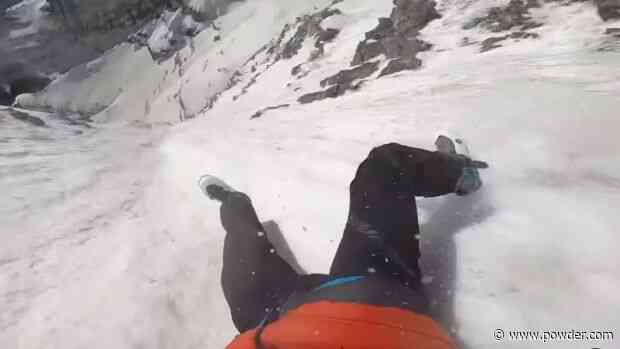 Skier Screams With Terror As He Falls Down South Maroon Peak