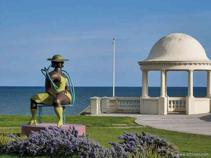 Monumental Sculpture of Black Woman by Tschabalala Self Is Painted White by Vandals in England