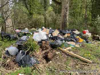 Flytipping in Wirral woodland branded 'disgusting' by residents