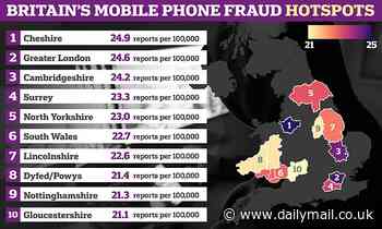 How does YOUR town stack up? Study reveals the UK's mobile phone scam HOTSPOTS