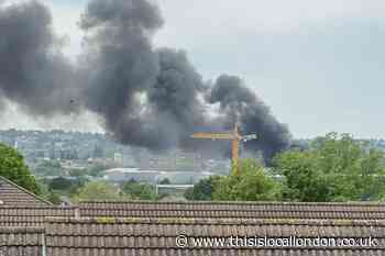 Firefighters tackle Burnham Way Lower Sydenham scrapyard fire