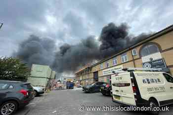 Burnham Way Sydenham scrapyard fire: Man taken to hospital