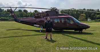 Excitement as royal helicopter touches down in Bristol field for Queen Camilla's visit