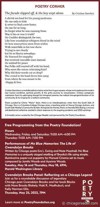 The facade slipped off, & the boy wept alone