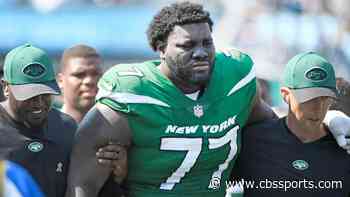 Mekhi Becton blames Jets for season-ending injury after playing him at right tackle, not left: 'Made no sense'