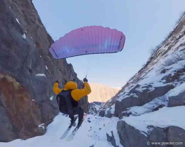 Skier Gives Off Luke Skywalker Vibes By Zooming Through Canyon