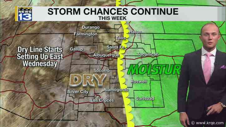 Storm chances continue for northern, eastern New Mexico this week