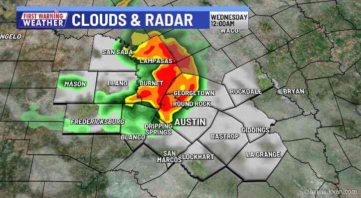 Risk of strong storms late Tuesday night