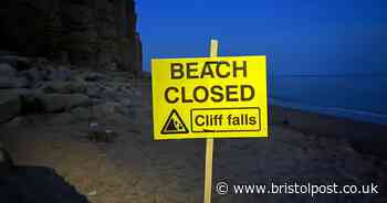 Huge rockfall at West Country beach sparks emergency search amid fears of people trapped