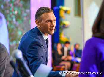 Kevin Sinfield at Queen Ethelburga’s in Escrick near York