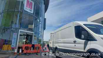 The Mall in Blackburn flooded after mains water pipe burst